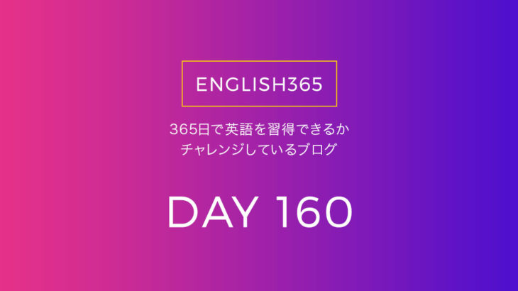 英語習得チャレンジ｢160日目｣…お皿洗いながらたくさん動画観た
